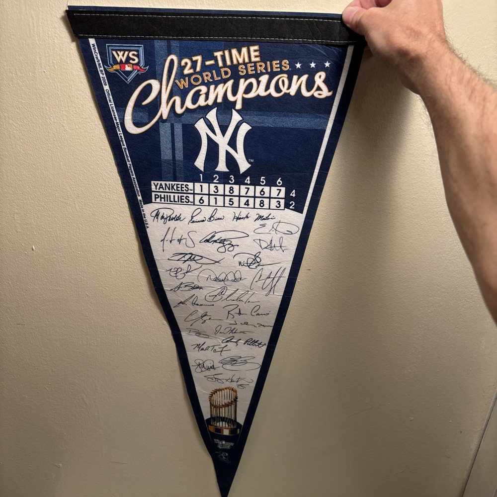 New York Yankees 27-Time World Series Champions 2009 Pennant Made By Wincraft